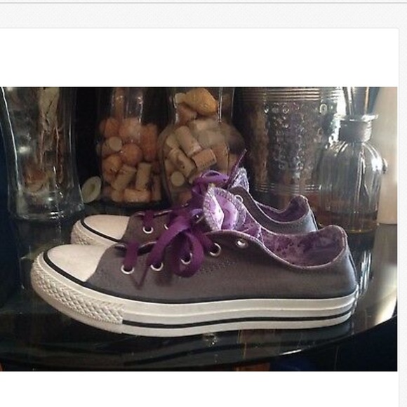 Converse All Star Junior Shoes Sz 3 Charcoal CT - Picture 9 of 9